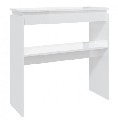  Konsolinis staliukas, baltas, 80x30x80cm, MDP, labai blizgus - Žurnaliniai staliukai - 2
