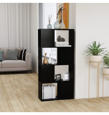  Spintelė knygoms/kambario pertvara, juoda, 60x24x124,5cm, MDP - Pastatomos lentynos, spintelės - 1