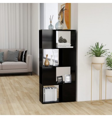  Spintelė knygoms/kambario pertvara, juoda, 60x24x124,5cm - Pastatomos lentynos, spintelės - 1