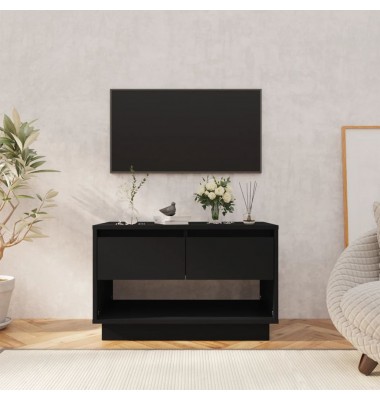  Televizoriaus spintelė, juodos spalvos, 70x41x44cm, MDP - TV spintelės - 1
