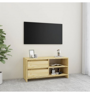  Televizoriaus spintelė, 80x31x39cm, pušies medienos masyvas - TV spintelės - 1