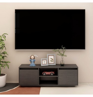  Televizoriaus spintelė, pilka, 110x30x40cm, pušies masyvas - TV spintelės - 1