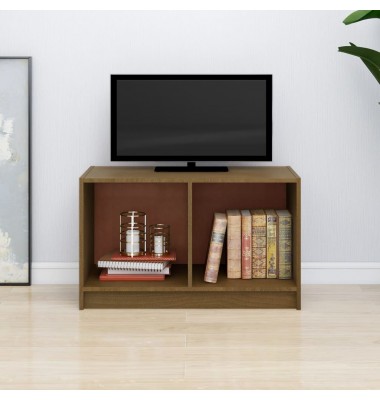  Televizoriaus spintelė, medaus ruda, 70x33x42cm, pušis - TV spintelės - 1