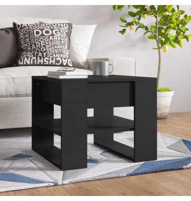  Kavos staliukas, juodas, 55,5x55x45cm, apdirbta mediena - Kavos staliukai - 1