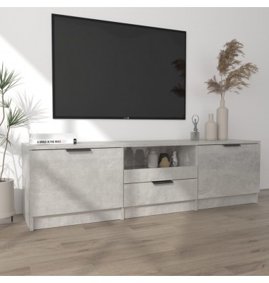  Televizoriaus spintelė, pilka, 140x35x40cm, apdirbta mediena - TV spintelės - 3