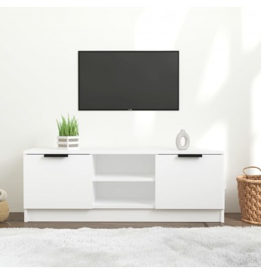  Televizoriaus spintelė, balta, 102x35x36,5cm, apdirbta mediena - TV spintelės - 1