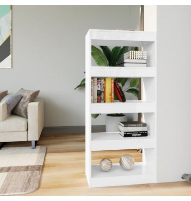  Spintelė knygoms/kambario pertvara, balta, 60x30x135cm, mediena - Pastatomos lentynos, spintelės - 1