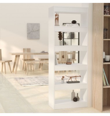  Spintelė knygoms/kambario pertvara, balta, 60x30x166cm, MDP - Pastatomos lentynos, spintelės - 1