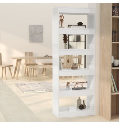  Spintelė knygoms/kambario pertvara, balta, 60x30x166cm, MDP  - Pastatomos lentynos, spintelės - 1
