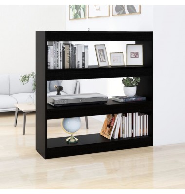  Spintelė knygoms/kambario pertvara, juoda, 100x30x103cm - Pastatomos lentynos, spintelės - 1