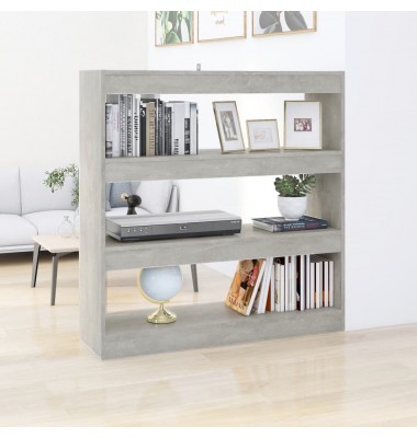  Spintelė knygoms/kambario pertvara, betono pilka, 100x30x103cm - Pastatomos lentynos, spintelės - 1
