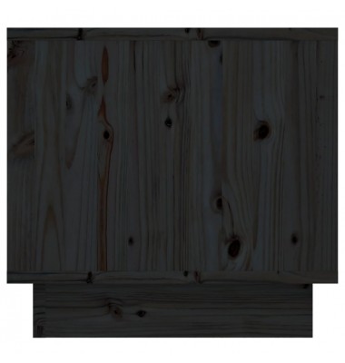  Naktinė spintelė, juoda, 35x34x32cm, pušies medienos masyvas - Naktinės spintelės - 6