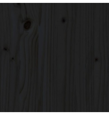 Naktinė spintelė, juoda, 35x34x32cm, pušies medienos masyvas - Naktinės spintelės - 7