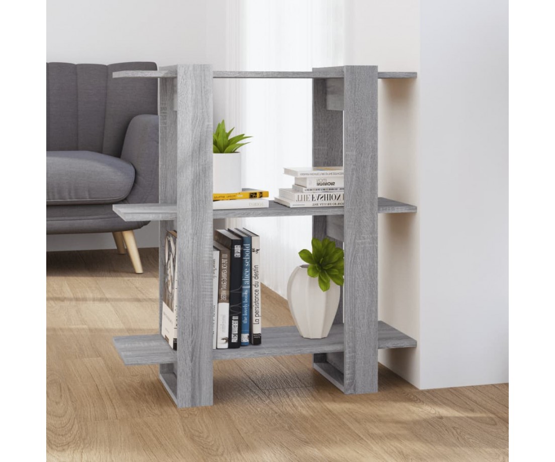 Spintelė knygoms/kambario pertvara, pilka, 80x30x87cm - Pastatomos lentynos, spintelės - 1 Spintelė knygoms/kambario pertvara, pilka, 80x30x87cm - Pastatomos lentynos, spintelės - 1