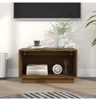  Televizoriaus spintelė, medaus ruda, 60x35x35cm, pušies masyvas - TV spintelės - 1