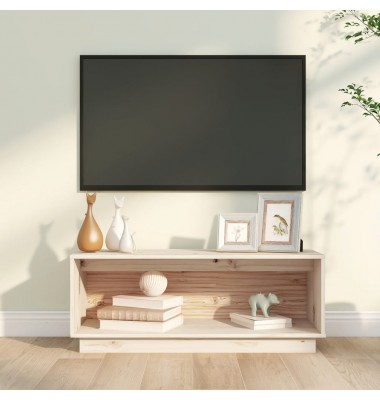  Televizoriaus spintelė, 90x35x35cm, pušies medienos masyvas - TV spintelės - 1