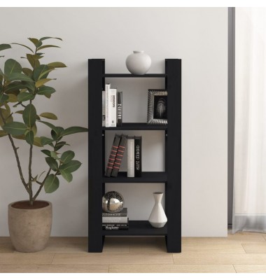  Spintelė knygoms/kambario pertvara, juoda, 60x35x125cm, mediena - Pastatomos lentynos, spintelės - 1