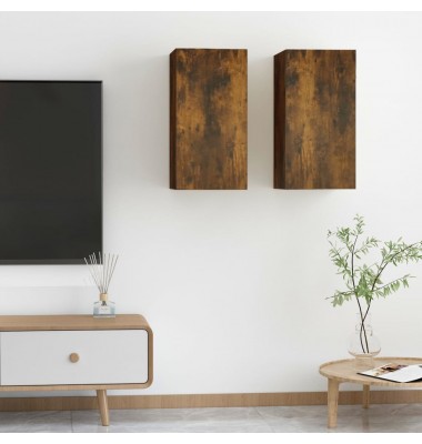 Spintelės, 2vnt., ąžuolo, 30,5x30x60cm, mediena - TV spintelės - 1