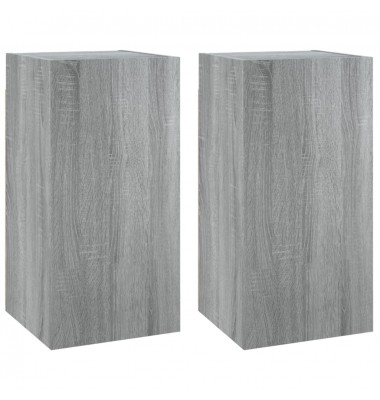 Spintelės, 2vnt., pilkos, 30,5x30x60cm, mediena - TV spintelės - 2