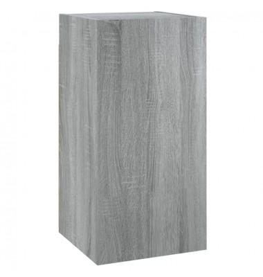 Spintelės, 2vnt., pilkos, 30,5x30x60cm, mediena - TV spintelės - 3