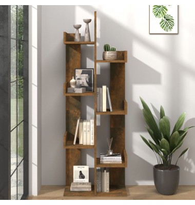  Spintelė knygoms, dūminio ąžuolo, 48x25,5x140cm, mediena - Pastatomos lentynos, spintelės - 1
