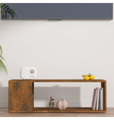  Televizoriaus spintelė, dūminio ąžuolo, 100x24x32cm, mediena - TV spintelės - 3