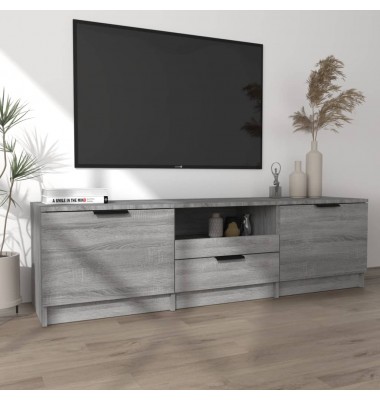  Televizoriaus spintelė, pilka ąžuolo, 140x35x40cm, mediena - TV spintelės - 3