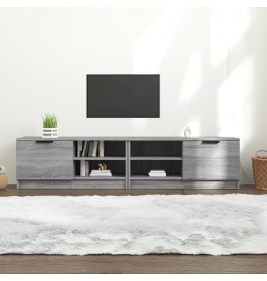  Televizoriaus spintelės, 2vnt., pilkos, 80x35x36,5cm, mediena
