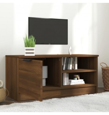  Televizoriaus spintelė, ruda, 80x35x36,5cm, apdirbta mediena - TV spintelės - 3
