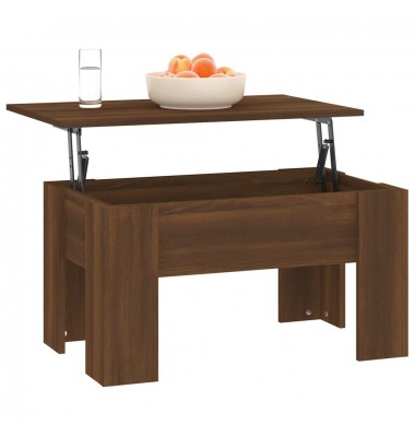  Kavos staliukas, rudas ąžuolo, 79x49x41cm, apdirbta mediena - Kavos staliukai - 6