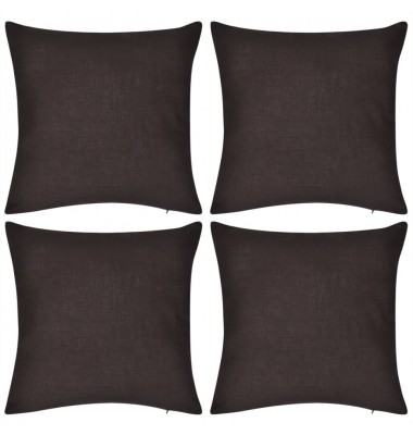 4 Rudi Pagalvėlių Užvalkalai, Medvilnė, 50 x 50 cm - Dekoratyvinės pagalvėlės - 1