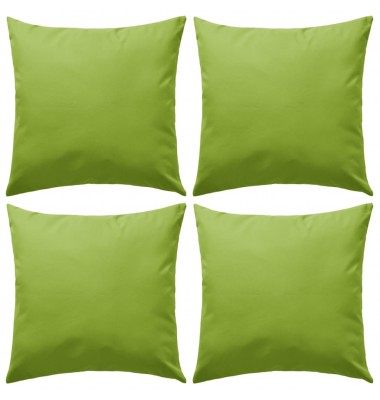  Lauko pagalvės, 4 vnt., obuolio žalios spalvos, 45x45 cm - Dekoratyvinės pagalvėlės - 1