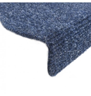  Lipnūs laiptų kilimėliai, 15 vnt., 56x17x3 cm, mėlyni - Laiptų kilimėliai - 5