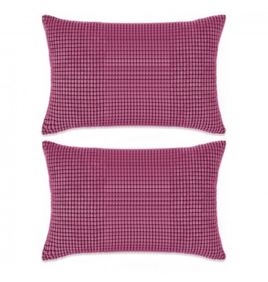  Pagalvėlių rinkinys, 2 vnt., veliūras, 40x60 cm, rožinė spalva - Dekoratyvinės pagalvėlės - 1