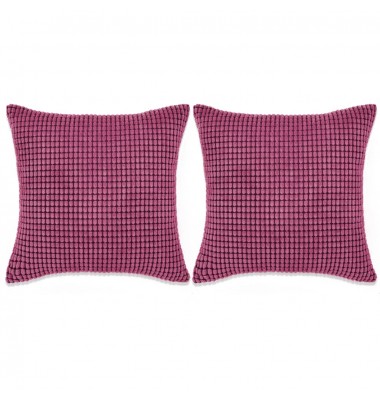  Pagalvėlių rinkinys, 2vnt., veliūras, 60x60cm, rožinė spalva - Dekoratyvinės pagalvėlės - 1