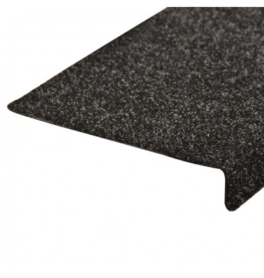  Laiptų kilimėliai, 10vnt., juodi, 65x25cm, perforuoti adatomis - Laiptų kilimėliai - 6