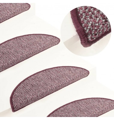  Laiptų kilimėliai, 15vnt., violetinės spalvos, 65x25cm - Laiptų kilimėliai - 1