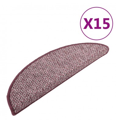 Laiptų kilimėliai, 15vnt., violetinės spalvos, 65x25cm - Laiptų kilimėliai - 2