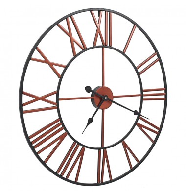  Sieninis laikrodis, raudonos spalvos, 58 cm, metalas - Laikrodžiai - 3