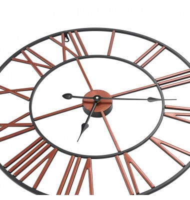  Sieninis laikrodis, raudonos spalvos, 58 cm, metalas - Laikrodžiai - 5