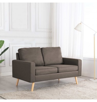  Dvivietė sofa, taupe spalvos, audinys - Sofos, sofos-lovos - 1