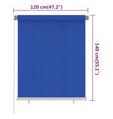  Lauko roletas, mėlynos spalvos, 120x140cm, HDPE - Roletai ir žaliuzės - 6
