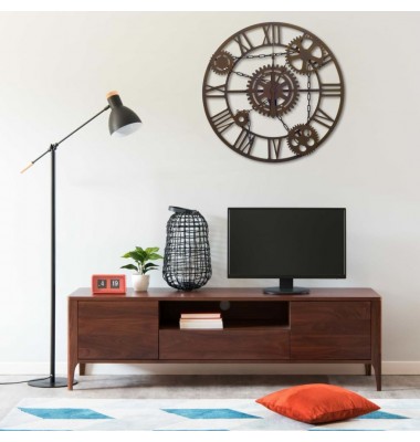  Sieninis laikrodis, rudos spalvos, 80cm, metalas - Laikrodžiai - 1