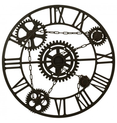  Sieninis laikrodis, rudos spalvos, 80cm, metalas - Laikrodžiai - 4