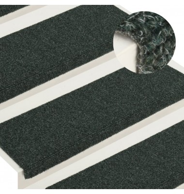  Laiptų kilimėliai, 15vnt., rudi, 65x25cm, perforuoti adatomis - Laiptų kilimėliai - 1