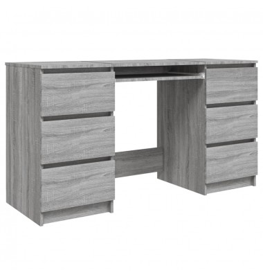  Rašomasis stalas, pilkas ąžuolo, 140x50x77cm, apdirbta mediena - Rašomieji stalai - 2