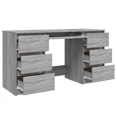  Rašomasis stalas, pilkas ąžuolo, 140x50x77cm, apdirbta mediena - Rašomieji stalai - 5