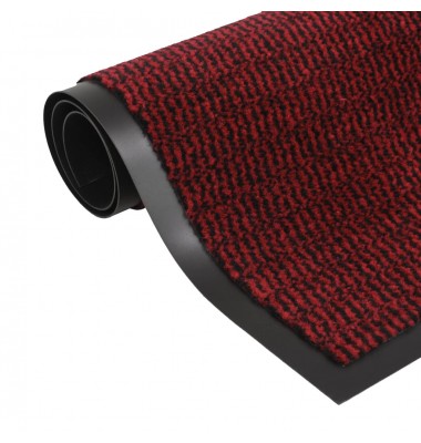  Durų kilimėlis, kvadratinis, dygsniuotas, 40x60cm, raudonas - Durų, virtuvės kilimai - 1