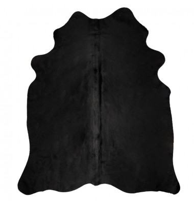 Natūralios karvės odos kilimas, juodos spalvos, 150x170cm - Kilimai - 1