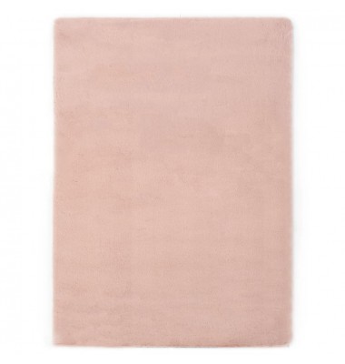  Kilimas, rožinės spalvos, 160x230 cm, dirbtinis triušio kailis - Kilimai - 1